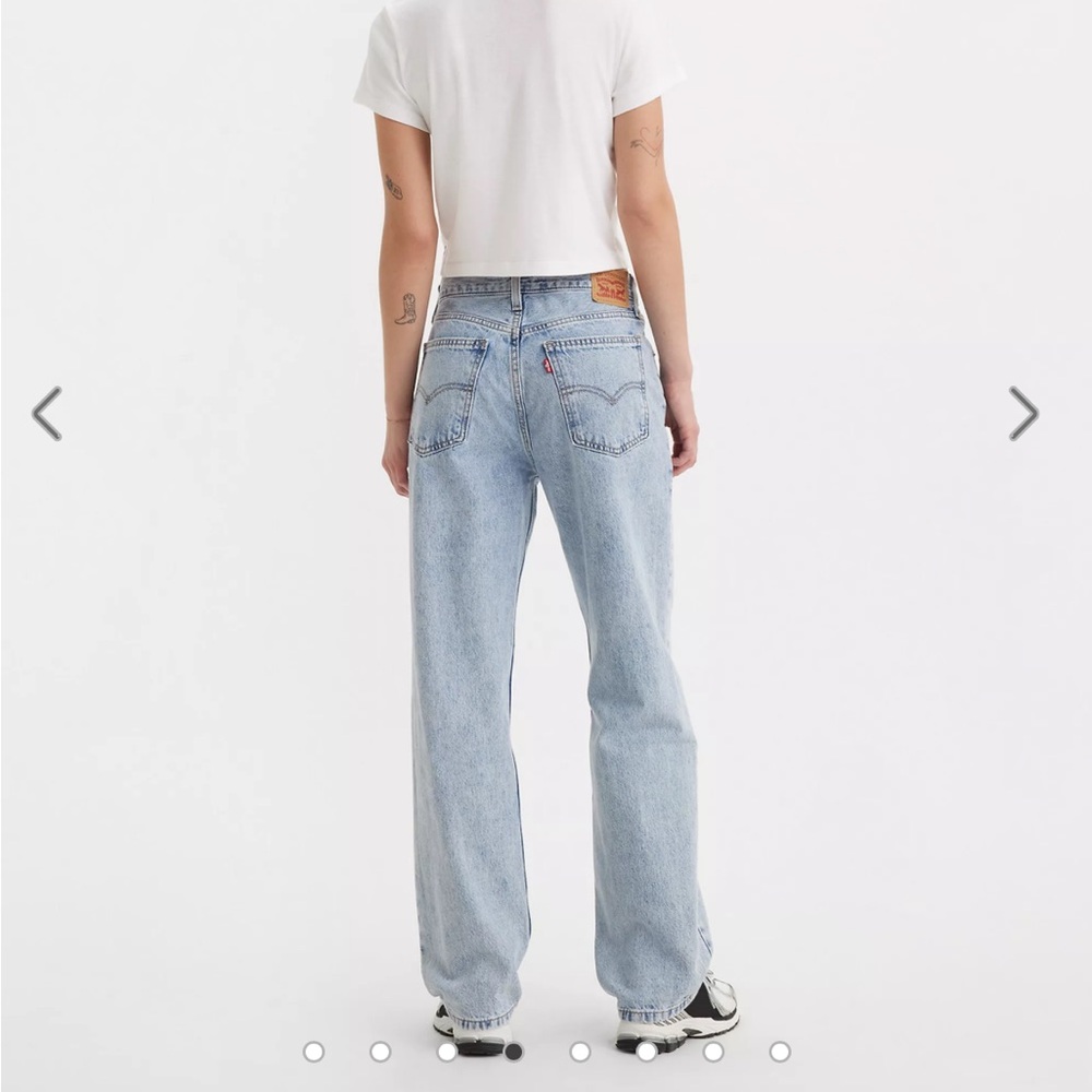 Levi Strauss Light Blue Women's Straight Leg Jeans - Picture 5 of 6